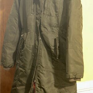 Triple Five Soul Orange and Olive Parka